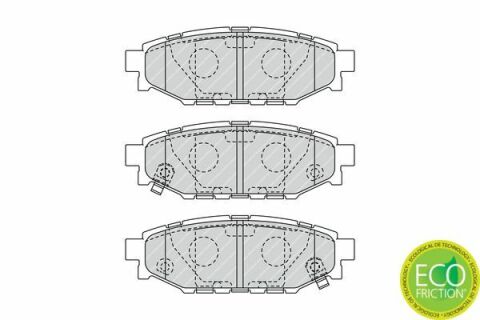 FERODO SUBARU Колодки гальмівні задн. Forester,Impreza,Legacy,Outback