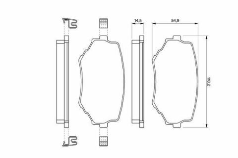 Колодки гальмівні (передні) Suzuki Grand Vitara 1.6-2.7 VVTi 98-06 Колодки гальмівні (передні) Suzuki Grand Vitara 1.6-2.7 VVTi 98-06