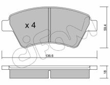 Тормозные колодки пер. Канго (4x4) 01- Тормозные колодки пер. Канго (4x4) 01-