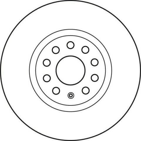 Гальмівний диск перед. Caddy III/IV/Golf/Jetta/Passat/Octavia 05- (312x25)