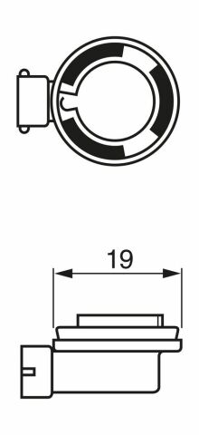 Автолампа H11 12V 55W PGJ19-2 Ultra White (BL/1шт)