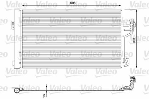 Радиатор кондиционера MB Vito (W639) 2.2CDI 03-08