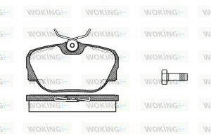 Тормозные колодки пер. BMW 3 (E30)/Z1 1.6-2.7 82-94