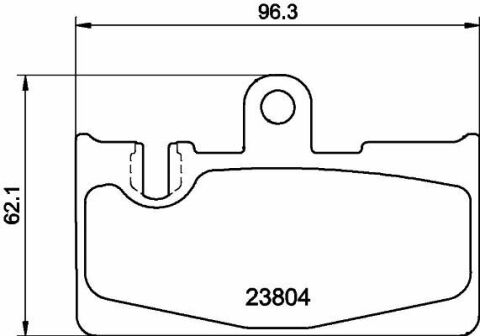 Гальмівні колодки зад. Lexus LS 00-06