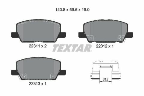 Колодки гальмівні (передні) Opel Insignia B 17-/ Mokka 12- (Mando) Q+