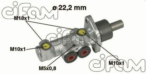 CIFAM FIAT Главный тормозной цилиндр Doblo 1.2/1.9D 01-  22.20mm