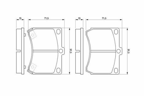 Тормозные колодки дисковые 323 89-94 1,8 16V MAZDA