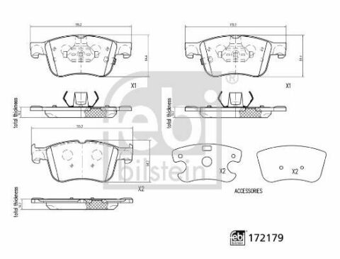 гальм. кільк. пров. FORD FOCUS 1.0 EcoBoost 18- гальм. кільк. пров. FORD FOCUS 1.0 EcoBoost 18-