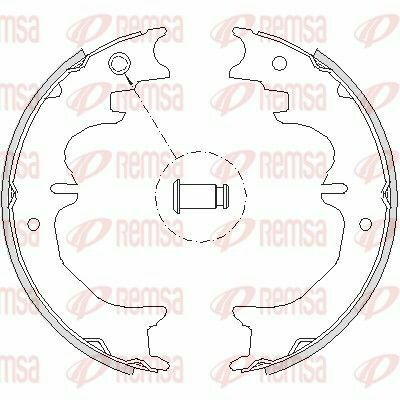 Тормозные колодки барабанного типа landcruiser 90,120,150