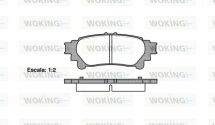 Гальмівні колодки зад. Lexus RX 08-15/Toyota Prius 09- (akebono)