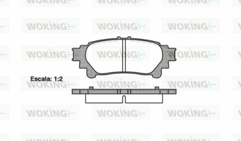 Тормозные колодки зад. Lexus RX 08-15/Toyota Prius 09- (akebono)