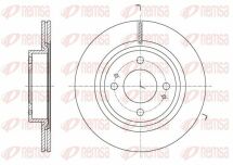 Диск гальмівній передній mitsubishi space star 12- Диск гальмівній передній mitsubishi space star 12-