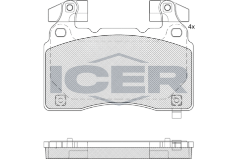 Колодки гальмівні (передні) Opel Insignia B 17-/Tesla Model S/Chevrolet Corvette 13-/Camaro 09-