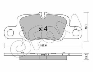 Колодки тормозные передние 911 12-, Panamera 09- PORSHE