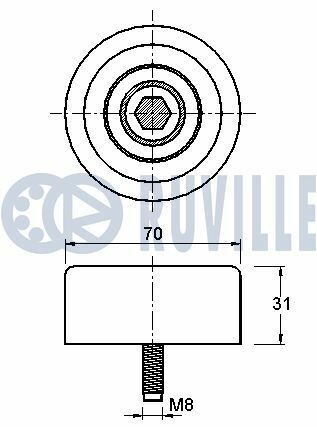 Ролик натяжной insignia a 2.0