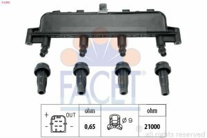 Катушка зажигания BERLINGO/C2/C3 I/C3/P206/P307 1.1-1.6 93-