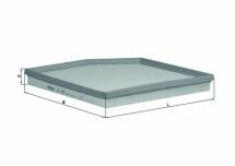 Фільтр салону BMW 1 E81-88 04-11, 3 E90-93 05-12 Фільтр салону BMW 1 E81-88 04-11, 3 E90-93 05-12