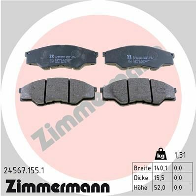 Колодки гальмівні (передні) Toyota Hilux 2.5D 05-15 (Advics) Колодки гальмівні (передні) Toyota Hilux 2.5D 05-15 (Advics)