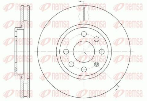 OPEL Диск тормозной передний Combo, Corsa, Meriva.