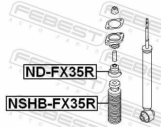 Пыльник амортизатора зад. Nissan FX 35/45 02-08