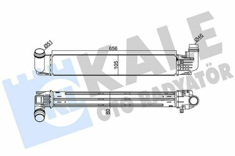 KALE RENAULT Интеркулер Duster 1.5dCi 10-