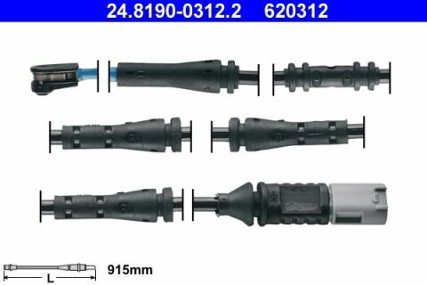 Датчик износа тормозных колодок (задних) BMW 5 (F10)/6 (F12) 10-