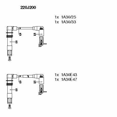 Провода зажигания VW Polo 1.4 16V 01-08 (к-кт)