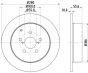 Гальмівний диск задн. TOYOTA AVENSIS 1.6, 1.8, 2.0 03-, фото 4 - інтерент-магазин Auto-Mechanic