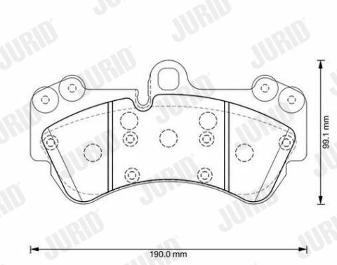 JURID Тормозные колодки передние VW TOUAREG 4.2 02-