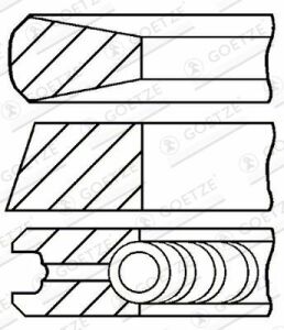 Кольца поршневые Fiat Scudo 95-07, Peugeot Boxer 94-02, Citroen Jumper 94-02