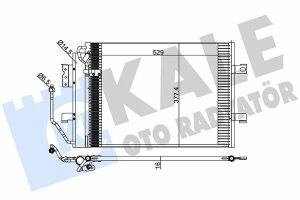 KALE DB Радіатор кондиціонера W168 97-00