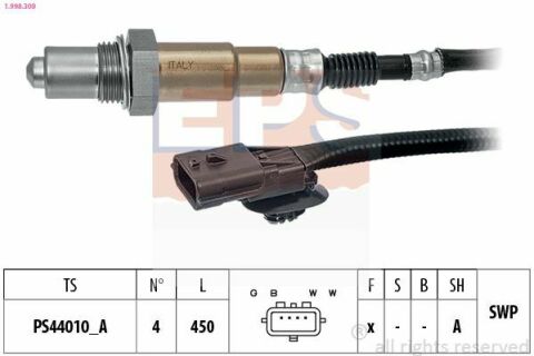 Лямбда-зонд RENAULT MEGANE II 1.6 05-, MEGANE III 1.6/2.0 09-, KANGOO 1.6 08-