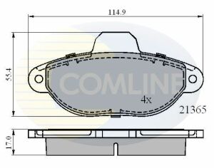 CBP0509 Comline - Гальмівні колодки до дисків