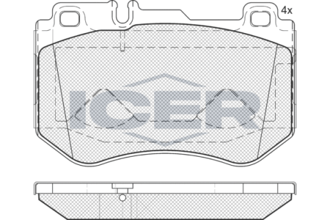 Колодки тормозные (передние) MB C-class (W205/S205/C205/A205) 13-