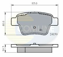 CBP01658 Comline - Тормозные колодки для дисков