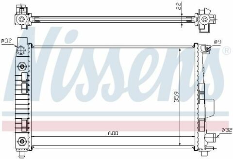 DB Радіатор охолодження MERCEDES W 168 A170 AUT. 98-