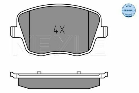 Колодки гальмівні дискові передні комплект VW Polo 02-09; SKODA Fabia II 07-14, Roomster 06-15, Fabia I 99-07; SEAT Ibiza 09-17, Ibiza 02-09, Cordoba 02-09