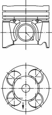 Поршень Chevrolet Aveo/Opel Corsa D/Meriva B 1.3D 06- (70.0mm/0.40)