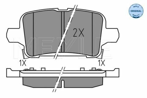 Колодки гальмівні (задні) Chevrolet Cruze 15-/Bolt 16-/Opel Astra K 15-