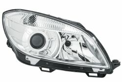 Фара основная правая с мотором регулировки H7/H7 PY21W W5W Skoda Fabia II, Roomster 07– Фара основная правая с мотором регулировки H7/H7 PY21W W5W Skoda Fabia II, Roomster 07–
