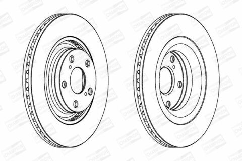 Диск тормозной передний Avensis 2.0D-4D/2.2D-4D 08- TOYOTA