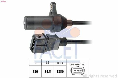 Датчик оборотов коленвала Ducato/Boxer 2.8 D/HDI 98>