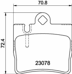 DB Тормозные колодки задн. W220 98-