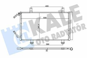 KALE FIAT Радиатор кондиционера Sedici,Suzuki SX4 06-