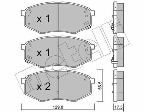 Колодки тормозные (передние) Hyundai ix20/ix35/Tucson/Sonata/Kia Sportage 10-/Soul 14-