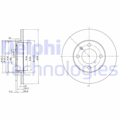 Диск тормозной передний Audi 80, Golf I, II, III, Passat, Vento VW