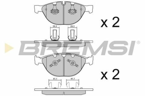 Гальмівні колодки пер. BMW 5(E60)/7(E65) 04-10 (ATE) (193,2x79,2x20,8)