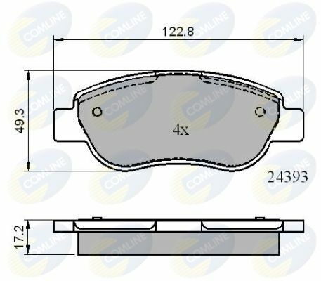 CBP01738 Comline - Тормозные колодки для дисков