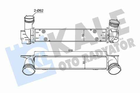 KALE BMW Intercooler 1 E81/87,3 E90,X1 E84 1.8d/2.0d