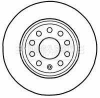 BBD4546 BORG & BECK - Диск тормозной (2 шт)